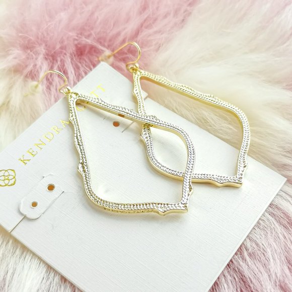 Kendra Scott Gold Sophee Drop Earrings - Picture 3 of 3